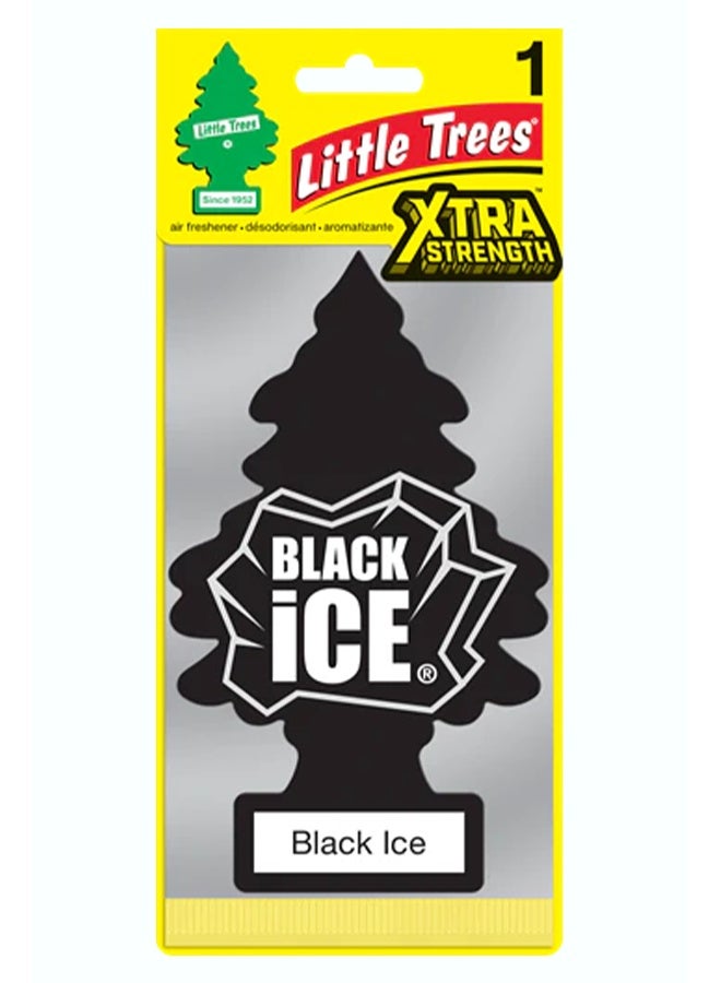 Little Trees X-tra Strength Black Ice Hanging Car Air Freshener, Big Size - Image 1