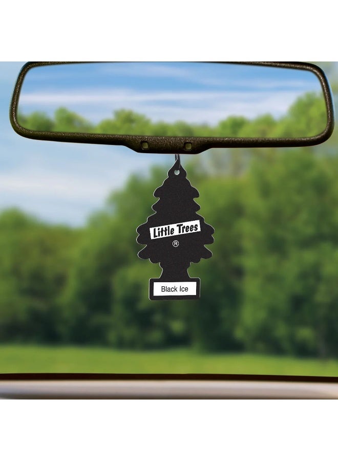 Little Trees X-tra Strength Black Ice Hanging Car Air Freshener, Big Size - Image 2