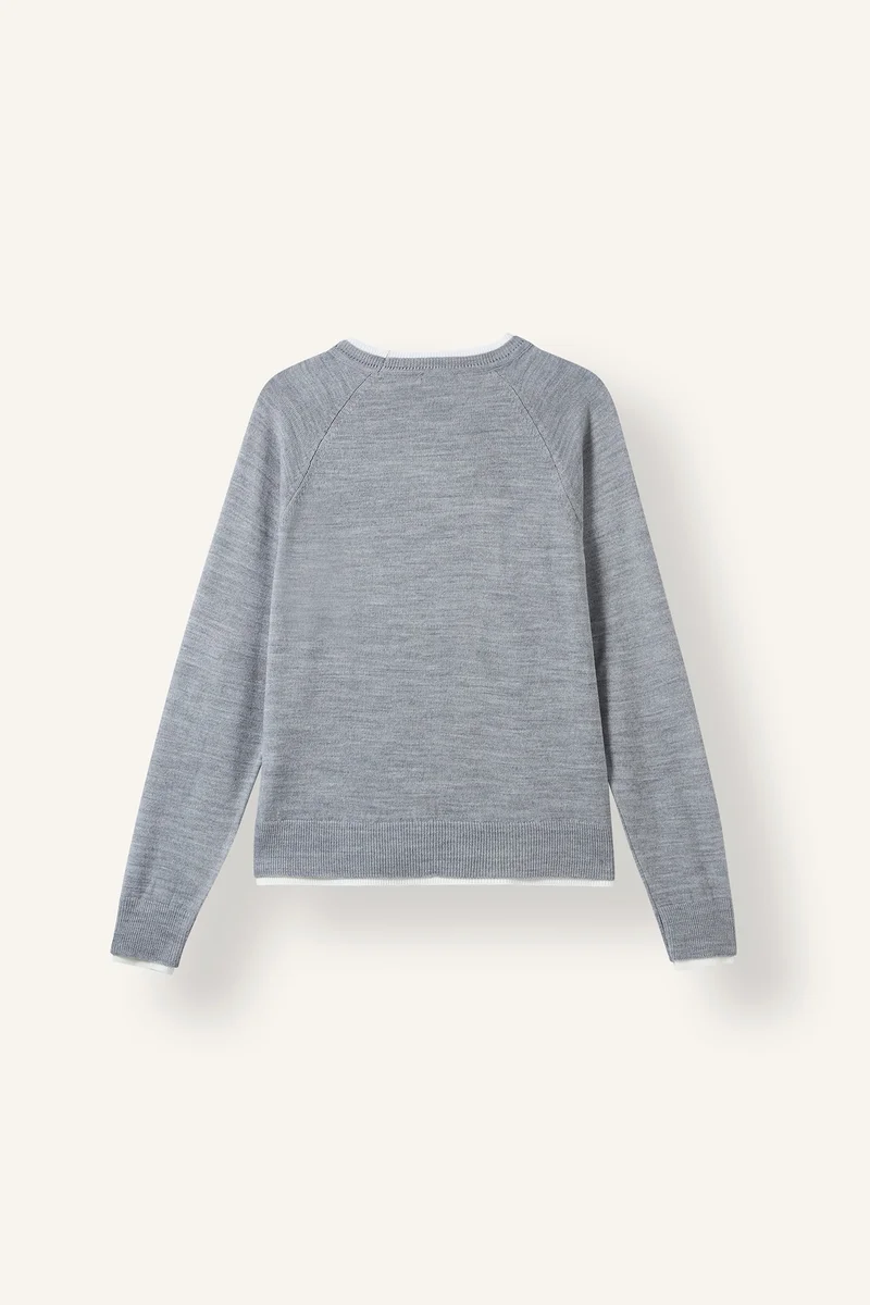 ديفاكتو Regular Fit Crew Neck Pullover