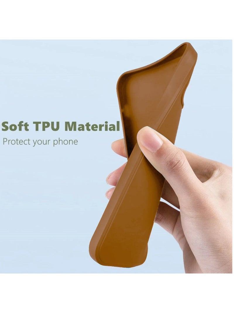 Wtech Tecno Pova 7 Pro 5G 2025 Liquid Silicone Carbon Fiber Texture Case Cover (MCFPSN) - Brown - Image 5