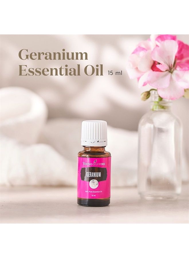 Young Living Geranium Essential Oil 15ml - Pure & Balancing Aromatherapy - Uplift Your Spirit & Enhance Emotional Wellness - Topical & Aromatic - Supports Skin Health, Hormonal Balance & Natural Well- - Image 2