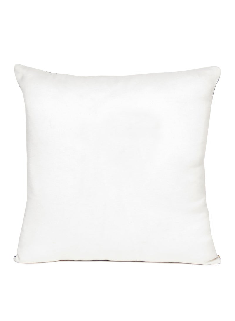 Oussum Geometric Decorative White Cushion Cover Pack of 2 For Bed Room Office Home Sofa Home Decoration (16 X 16 Inch) - Image 4