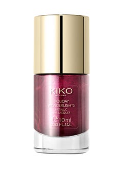 KIKO MILANO Holiday Wonderlights Metallic Nail Lacquer Burgundy Parfait  - Image 1