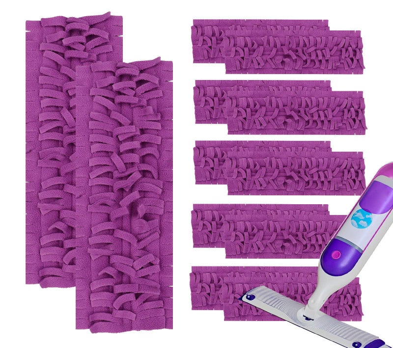 SwellV 12 Pack Mopping Pads Refills for Swiffer PowerMop, Reusable Microfiber Mop Pads,Compatible with Swiffer Power Mop Refills, Washable MopPad Use for Most Floor Types - Image 1