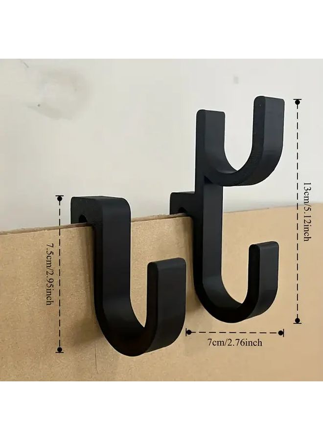Black 4pcs Car Trunk Umbrella Hanger No Drill Hook Heavy Duty Vehicle Organization - Image 2