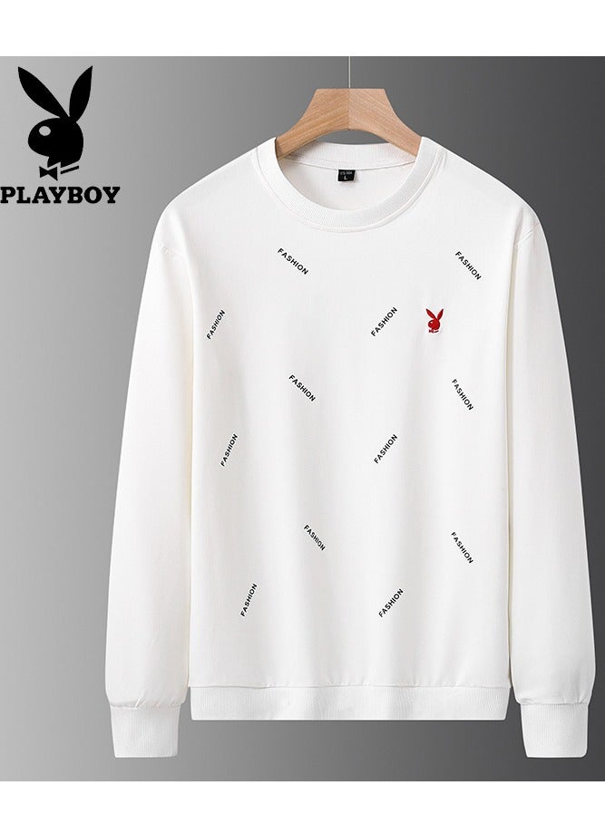 PLAYBOY Men's Slim Fit Round Neck Pullover Casual Top  - Image 1