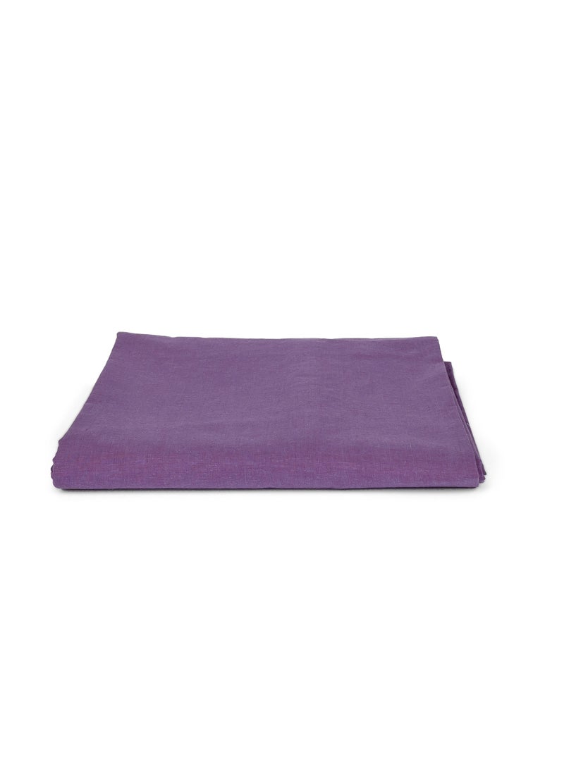 Home of linens ملاءة مسطحة باللون البنفسجي 180×260  - Image 1