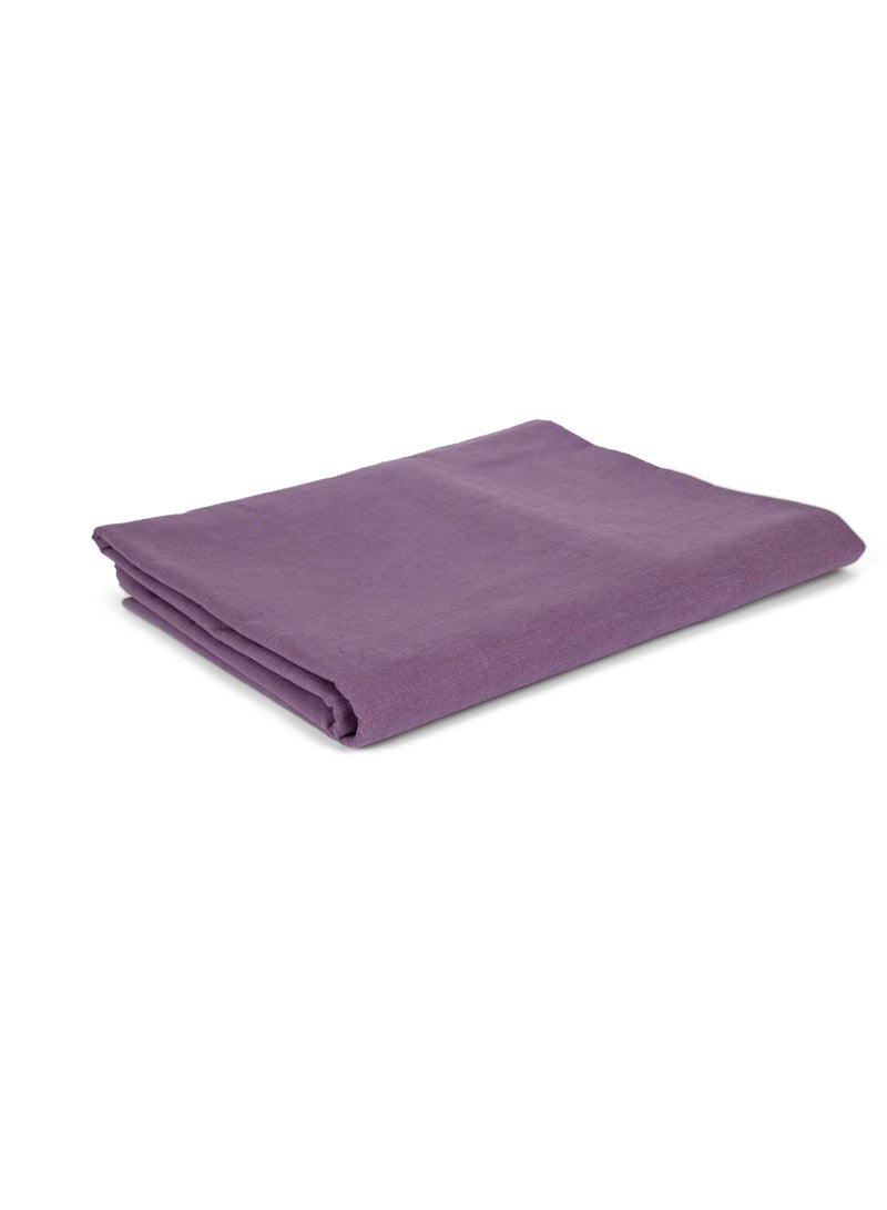 Home of linens ملاءة مسطحة باللون البنفسجي 180×260  - Image 2