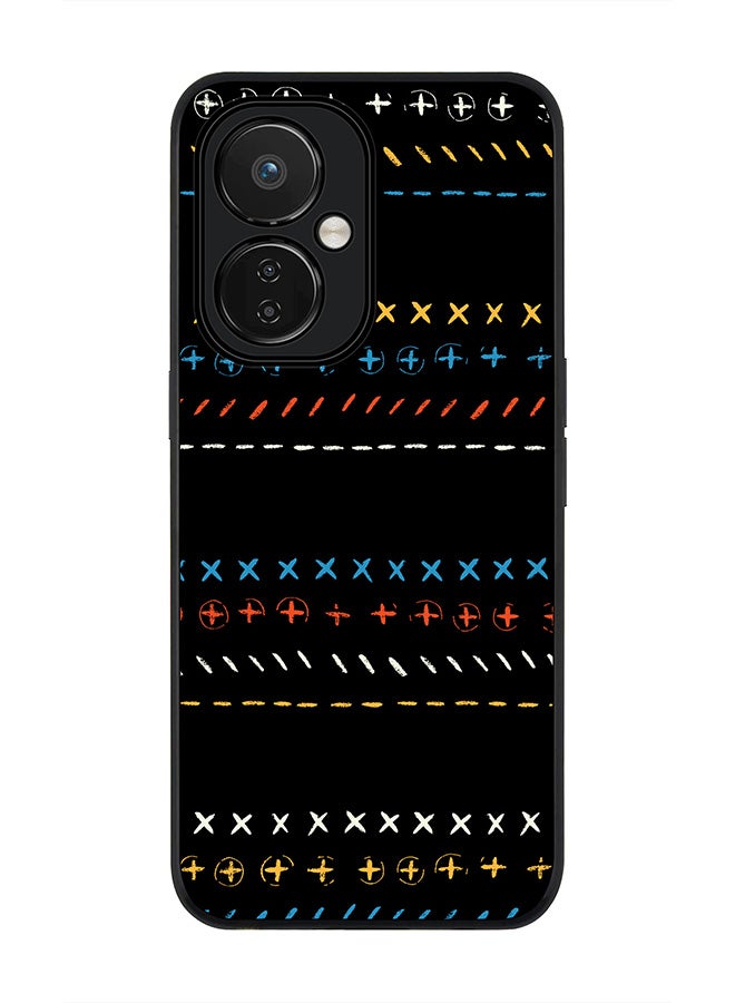 Stylizedd Rugged Black edge case for Nord CE 3 Lite Slim fit Soft Case Flexible Rubber Edges Anti Drop TPU Gel Thin Cover - Basic Math - Image 1