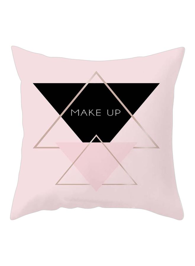 نيبمينينت غطاء وسادة بطبعة "Make Up" وردي/أسود 45x45سم