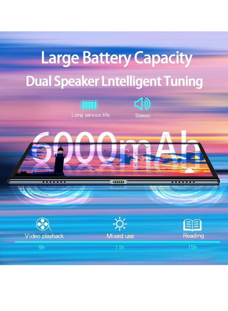 AROAQ M60 5G Wifi Octa Core Android Tablet, 10.1 Inch 4GB RAM 64GB ROM Full Touch Screen Tablet PC, 4G LTE Easy To Carry Durable Gaming Tablet For Education Learning Business Gaming, (1pc, Gold) - Image 4