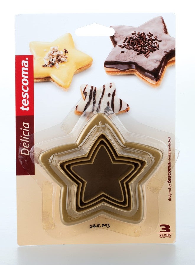 Tescoma Delicia Double-Sides Stars Cookie Cutter Set, 6-Pieces - Image 2