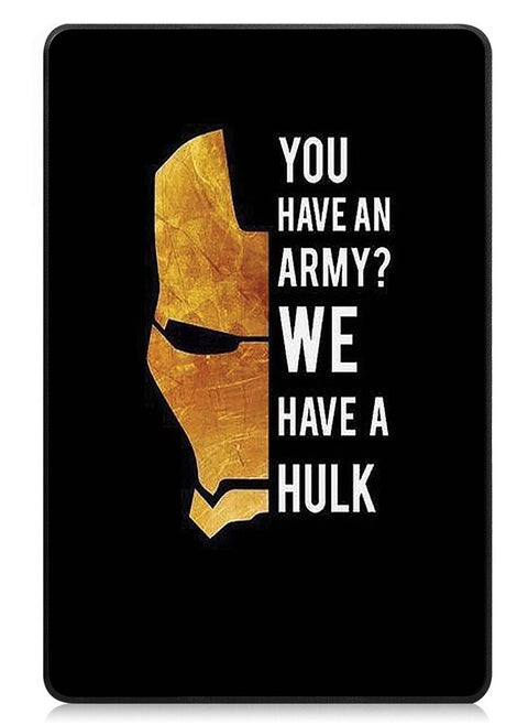 Protective Flip Case For Lenovo Tab M8 (4th Gen) - 2023 With Trifold Stand Auto Wake Sleep Shockproof Cover You Have an Army We have a Hulk