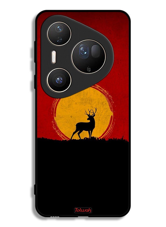 Tolwak Huawei Pura 80 Ultra Protective Case Cover Deer And Moon Artwork - Image 1