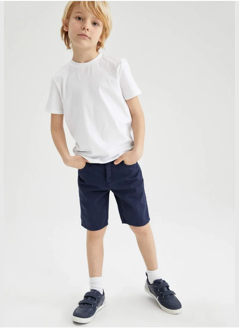 DeFacto Basic Gabardine Bermuda Shorts