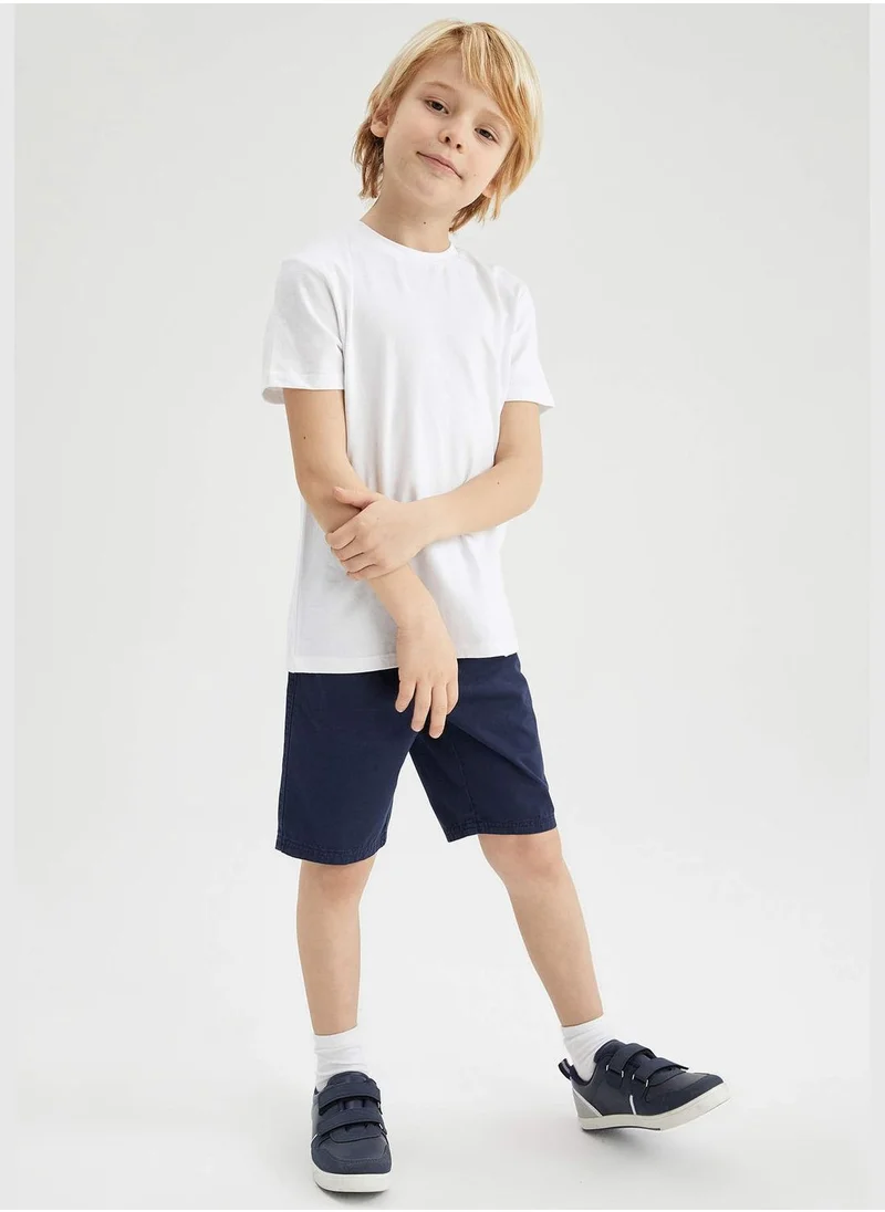 DeFacto Basic Gabardine Bermuda Shorts