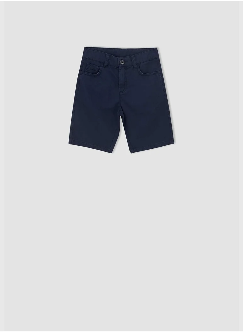 DeFacto Basic Gabardine Bermuda Shorts