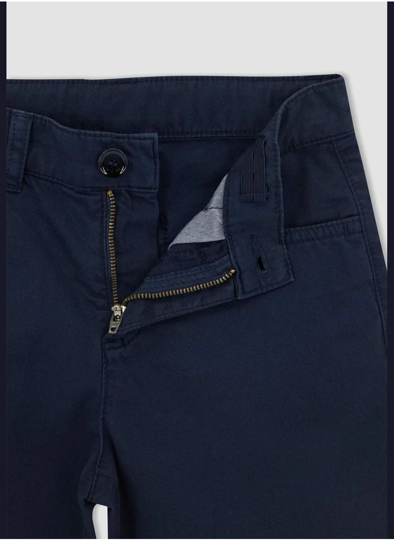 DeFacto Basic Gabardine Bermuda Shorts