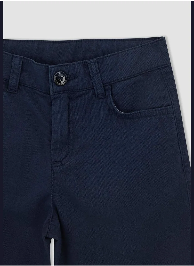 DeFacto Basic Gabardine Bermuda Shorts