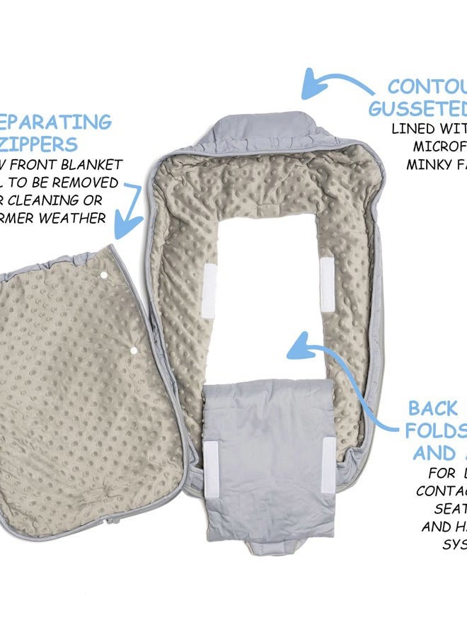 JumpOff Jo – Baby Bunting Bag - Stroller Blanket, Sleeping Bag & Sleep Sack – Baby Essentials for Newborn, Winter Car Seat Covers for Babies, Wearable Blanket – 0-12 Months - Mama Bear - Image 3