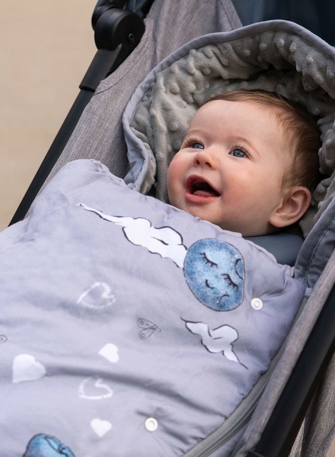 JumpOff Jo – Baby Bunting Bag - Stroller Blanket, Sleeping Bag & Sleep Sack – Baby Essentials for Newborn, Winter Car Seat Covers for Babies, Wearable Blanket – 0-12 Months - Mama Bear - Image 5