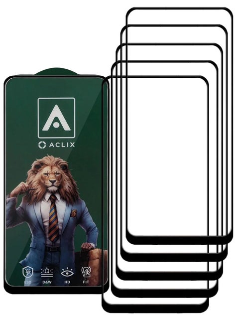 5 Pieces Antistatic ESD Dustproof Premium Quality High Definition Tempered Glass Screen Protector Designed For Oppo A96