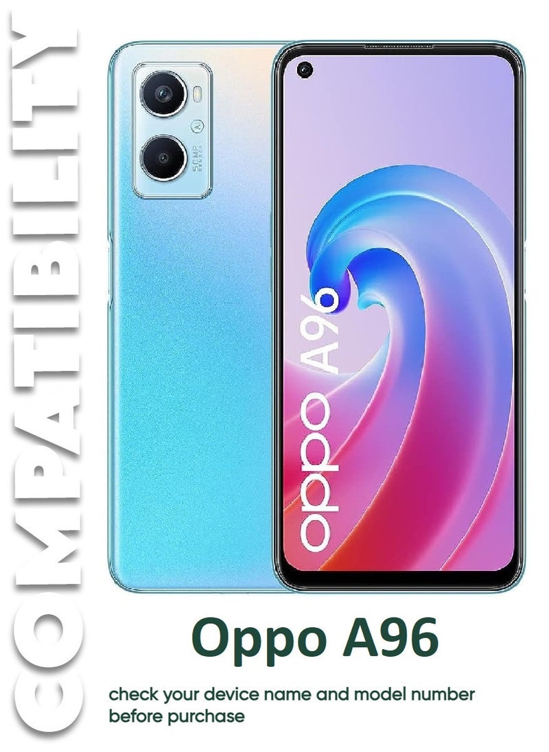 5 Pieces Antistatic ESD Dustproof Premium Quality High Definition Tempered Glass Screen Protector Designed For Oppo A96