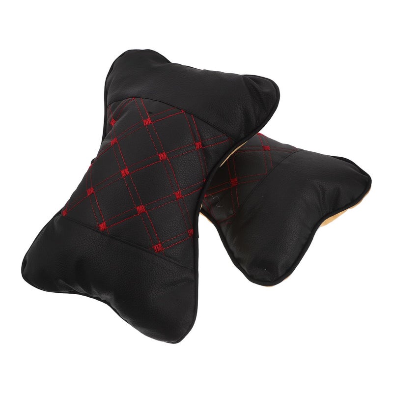 2pcs Ergonomic Car Seat Neck Pillow Soft Breathable Headrest Cushion for Driving Comfort - Image 2