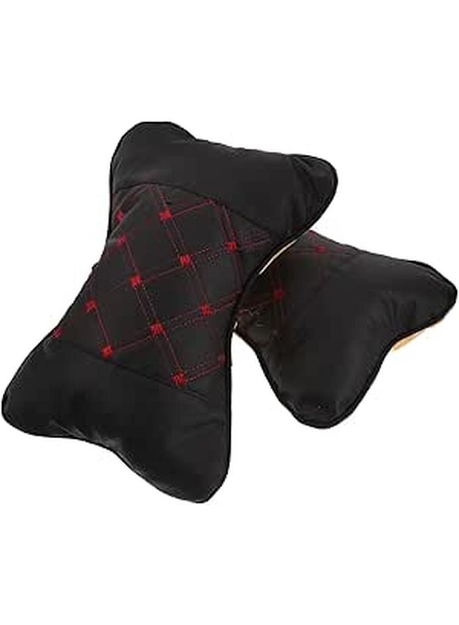 2pcs Ergonomic Car Seat Neck Pillow Soft Breathable Headrest Cushion for Driving Comfort - Image 1