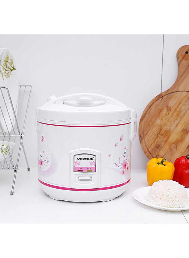Olsenmark 3-In-1 Rice Cooker 2.2 L 900 W OMRC2136NV Purple/White - Image 2