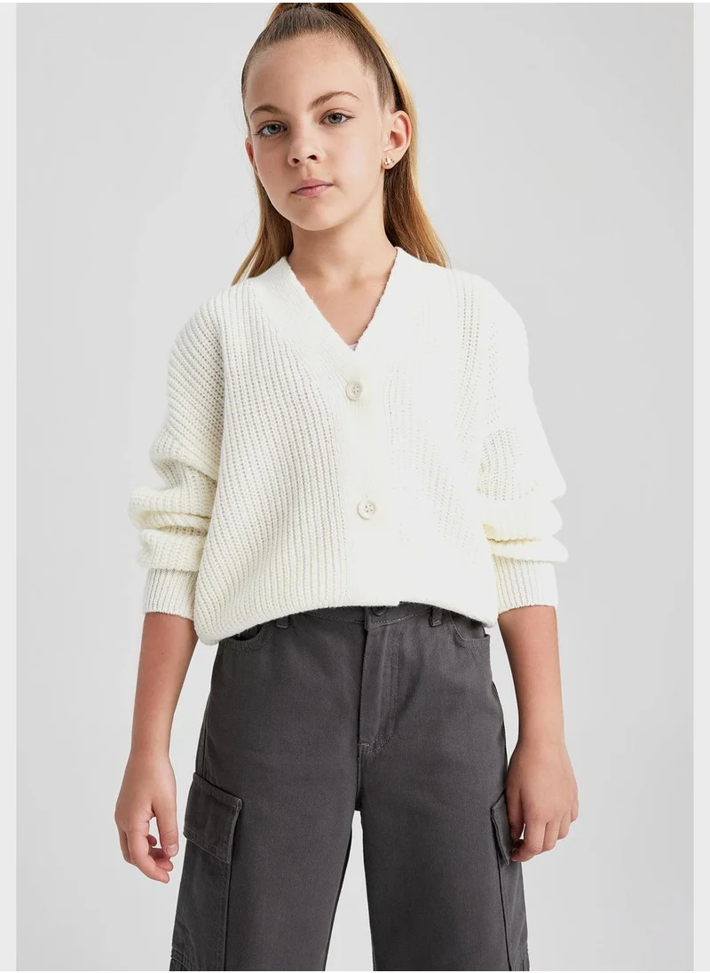 DeFacto Kids Essential Knitted Cardigan