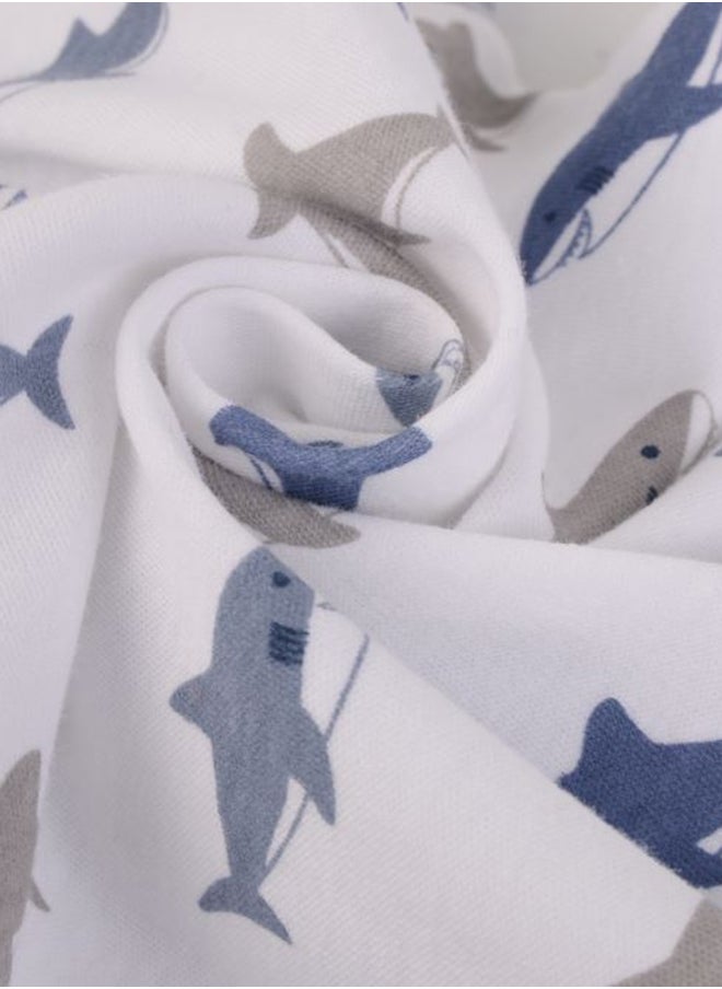 hudson baby - Baby Layette Set 3 Piece Sharks, 0 - 3 Months - Image 1