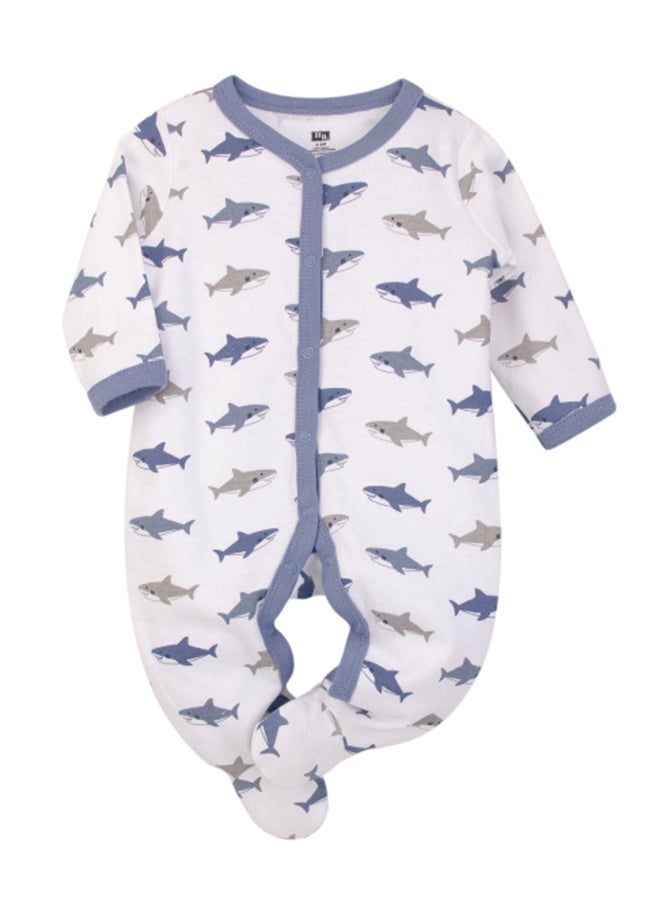 hudson baby - Baby Layette Set 3 Piece Sharks, 0 - 3 Months - Image 1