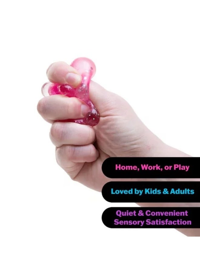 NeeDoh Teenie Sparkle Hearts Stress Relief Toy - Sparkling Soft Squishy Hearts (Pack of 3) - Image 4