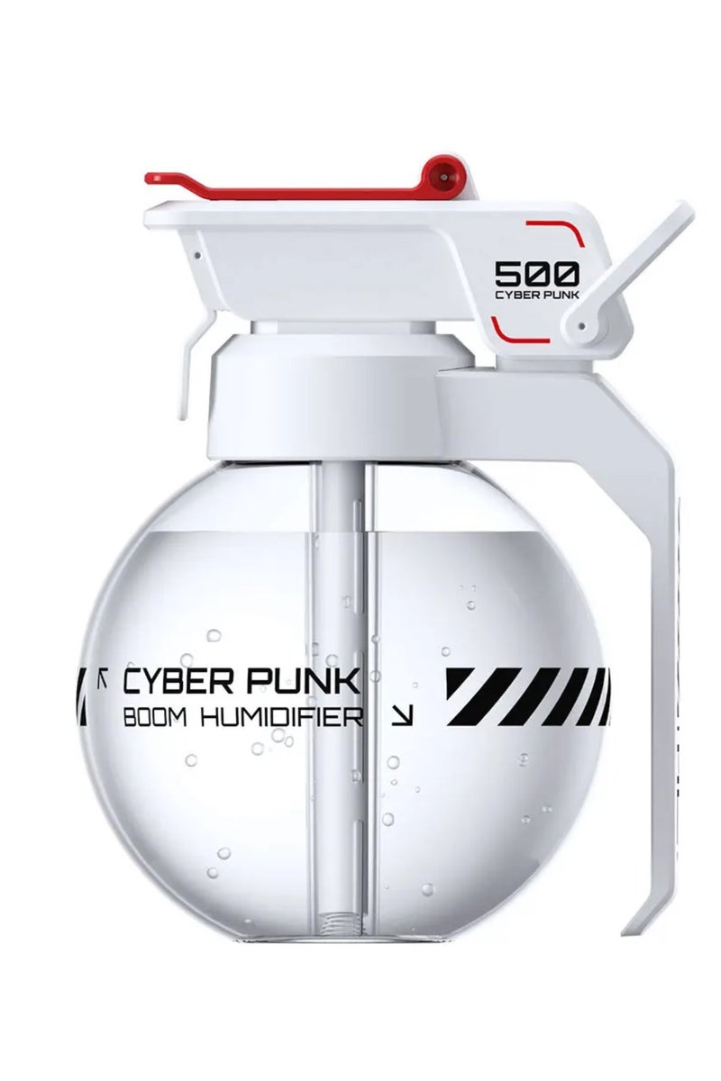 DIGI CORE Humidifiers For Bedroom 500ML, Car Diffuser 3W Power, Up To 8H Working Time, 1100mAh Battery, Dual Mist Modes, Quick Humidification, Air Humidifier Breathing Light, Aroma Diffuser Nano Fine Mist, Essential Oil Diffuser Type-C Charging Port Diffusers For Home White - Image 1