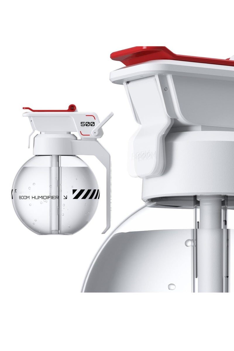 DIGI CORE Humidifiers For Bedroom 500ML, Car Diffuser 3W Power, Up To 8H Working Time, 1100mAh Battery, Dual Mist Modes, Quick Humidification, Air Humidifier Breathing Light, Aroma Diffuser Nano Fine Mist, Essential Oil Diffuser Type-C Charging Port Diffusers For Home White - Image 3