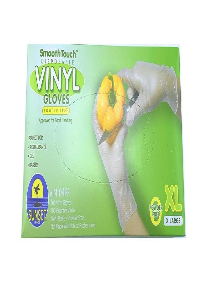 Sunset Powder Free Vinyl Gloves (X-Large) - Image 2