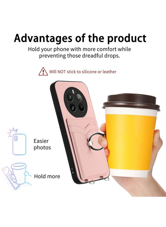 اس-توب جراب هاتف Realme 12 Pro / 12 Pro+ R20، جراب هاتف مزود بحلقة حبل وحامل للبطاقات - Image 3