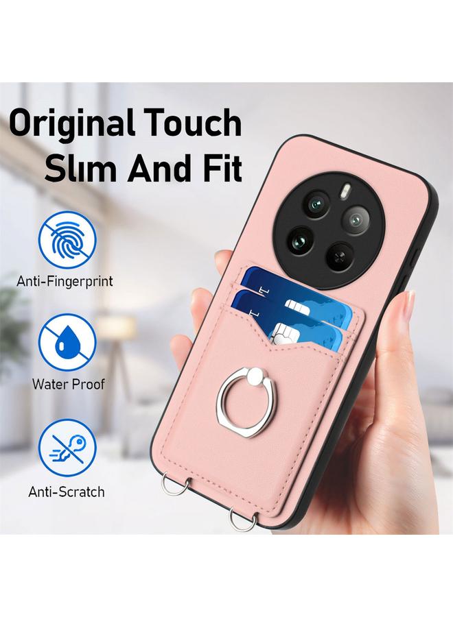 اس-توب جراب هاتف Realme 12 Pro / 12 Pro+ R20، جراب هاتف مزود بحلقة حبل وحامل للبطاقات - Image 5