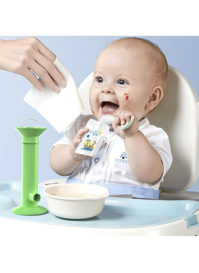 Bebiland Baby Food Maker with 9 Pcs Reusable Pouches for Toddlers Baby, Reusable Baby Food Pouches Filler Kit, for Storaging Applesauce Yogurt Smoothie Puree  - Image 5