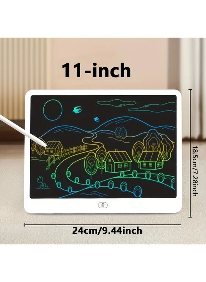 11 Inch White LCD Writing And Drawing Tablet With Stylus Portable Educational Art Device For Kids - Image 1