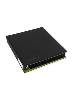 Vault X Vault X Premium Exo-Tec 3 Ring TCG Binder for 9 Pocket Trading Card Pages - 30+ Page Capacity Easy Open 3 D-Ring Clip Binder for TCG CCG Photo Cards (Slim, Black)  - Image 1