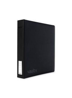 Vault X Vault X Premium Exo-Tec 3 Ring TCG Binder for 9 Pocket Trading Card Pages - 30+ Page Capacity Easy Open 3 D-Ring Clip Binder for TCG CCG Photo Cards (Slim, Black)  - Image 3