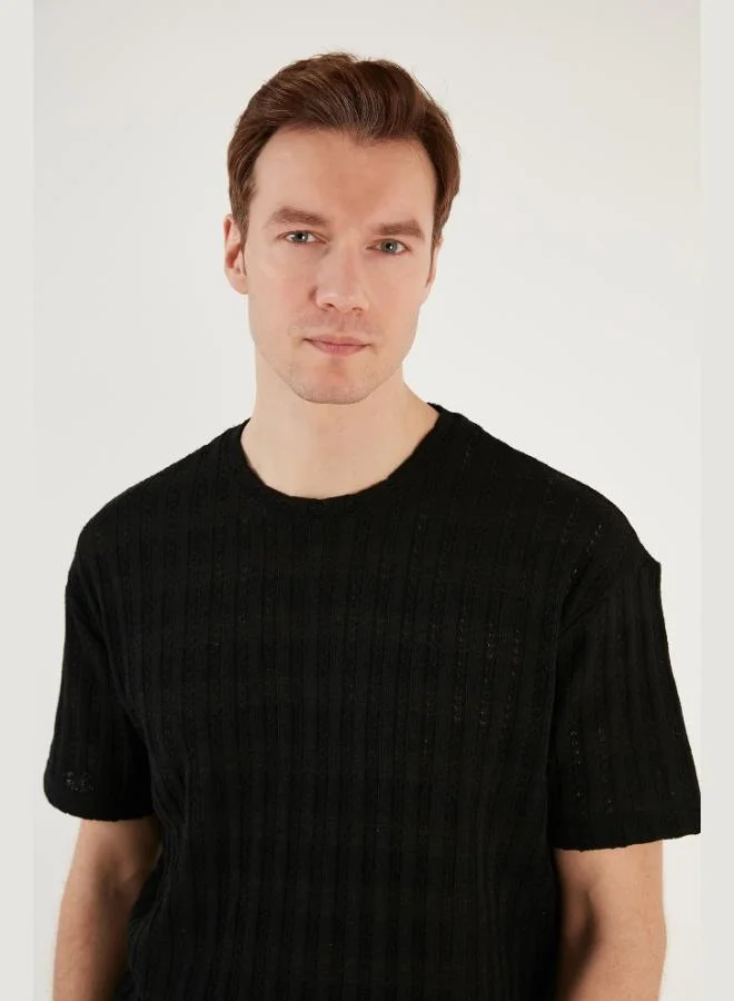 Buratti  Buratti Cotton Blend Crew Neck Regular Fit T Shirt Men's T SHIRT CF24S218001 for Men | Best Price UAE