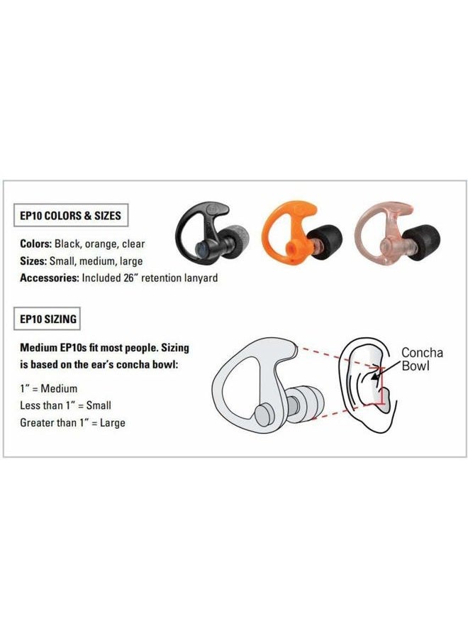 SureFire EP10 Sonic Defenders Ear Plugs (1 Pair) Medium black - Image 4