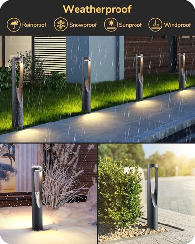 EDISHINE Low Voltage Pathway Lights Wired, 12V 2W 150LM 3000K LED Landscape Path Lights with Connectors, Waterproof Electric Outdoor Landscape Lighting for Walkway Yard Garden, CRI80 6 Pack - Image 4