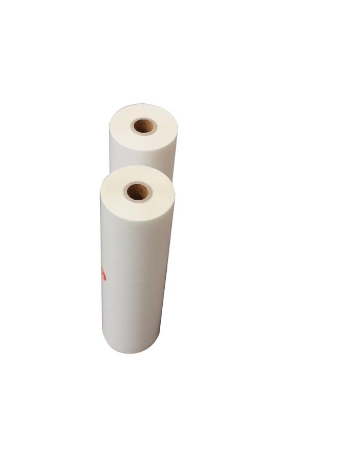 Kalon Laminating Matt Film Rolls, 12.6in x 656ft BOPP Matt Film for Hot Roll Laminator,Hot Laminating Film for Paper and Photo Laminating BOPP  1 Inch Core, 25mic, 2 Rolls - Image 2