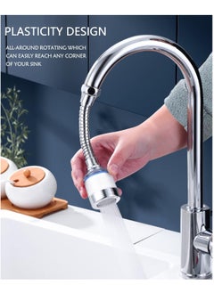 MIXDE Faucet Mount Filter with Extension Tube,Tap Water Purifier,Remove Chlorine Heavy Metal Hard Water Softener Water Faucet Filter for Sink Kitchen Bathroom+10 Filter Elements+Universal Adapter  - Image 2