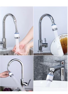 MIXDE Faucet Mount Filter with Extension Tube,Tap Water Purifier,Remove Chlorine Heavy Metal Hard Water Softener Water Faucet Filter for Sink Kitchen Bathroom+10 Filter Elements+Universal Adapter  - Image 4