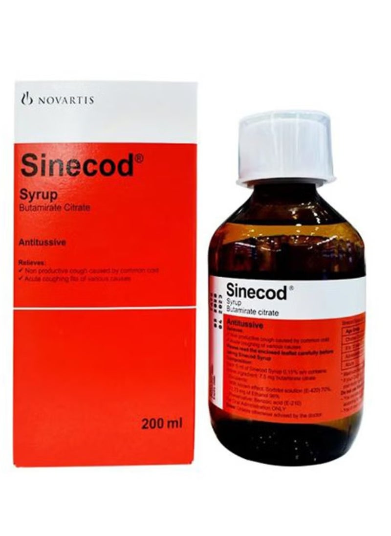 Sinecod Syrup 200ml 